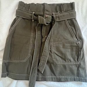Free people Olive green skirt